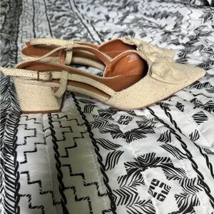 ASOS tweed sling back heels new without tag